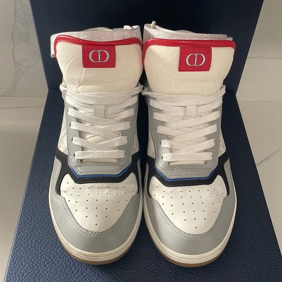 Christian Dior B27 High Top 'Dior Oblique Galaxy - Grey Blue' - Picture 8 of 8